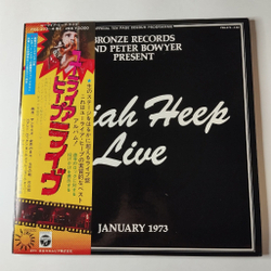 Винтажная виниловая пластинка LP Uriah Heep Live (Japan 1973) (Obi) Love Machine