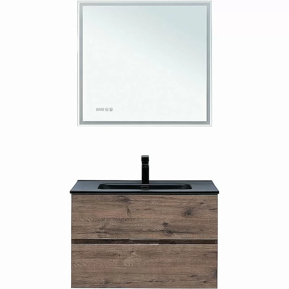 Тумба с раковиной Aquanet Алвита new 80 334186 дуб веллингтон табак