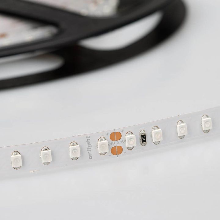 Светодиодная лента Arlight 9,6W/m 120LED/m 3528SMD оранжевый 5M 015896