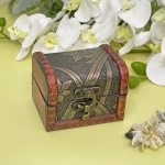 Сундук - шкатулка из дерева «SANTIMO», цвет как на фото, 8*6*6см (упаковка коробка)