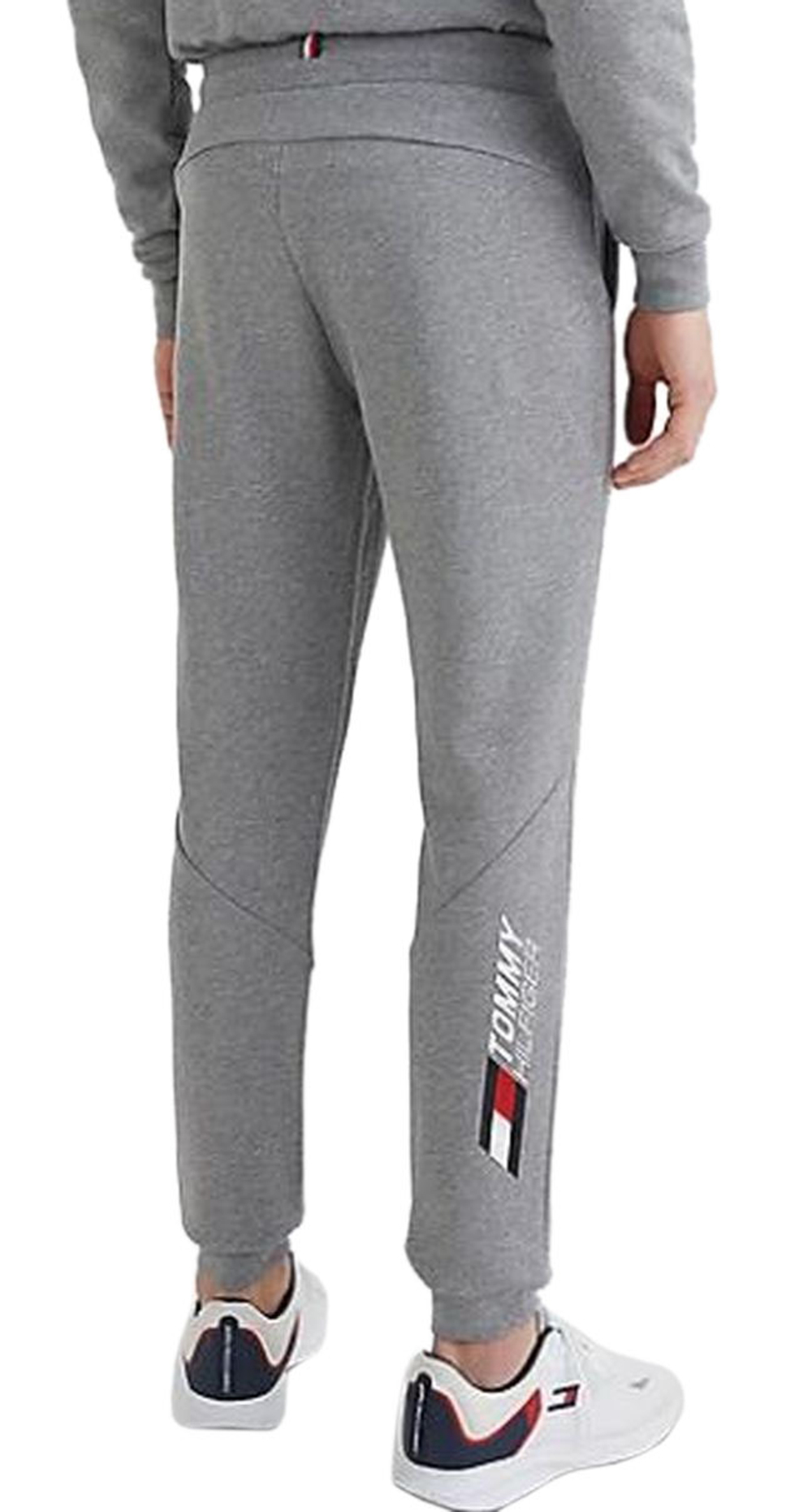 Мужские теннисные штаны Tommy Hilfiger Essentials Sweatpants - medium grey heather