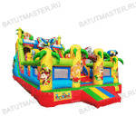 Коммерческий батут "Звериная команда", 10*5*5,5 м