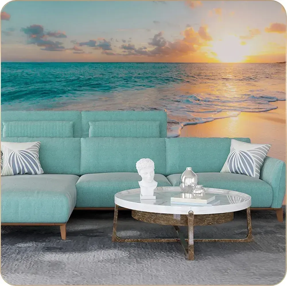 Фотообои 3D Море в спальню, в гостиную, на кухню 300х270