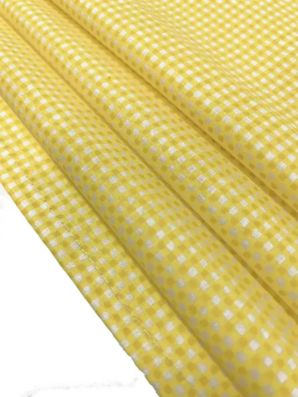 Наволочка комплект 2шт перкаль Сказка "Желтая клеточка" 40х40 см на молнии