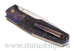 Сет 4 ножа CKF/Philippe Jourget FIF20 2021 (M390, Ti , CF, ZircuTi, Больстер)фотография - 19