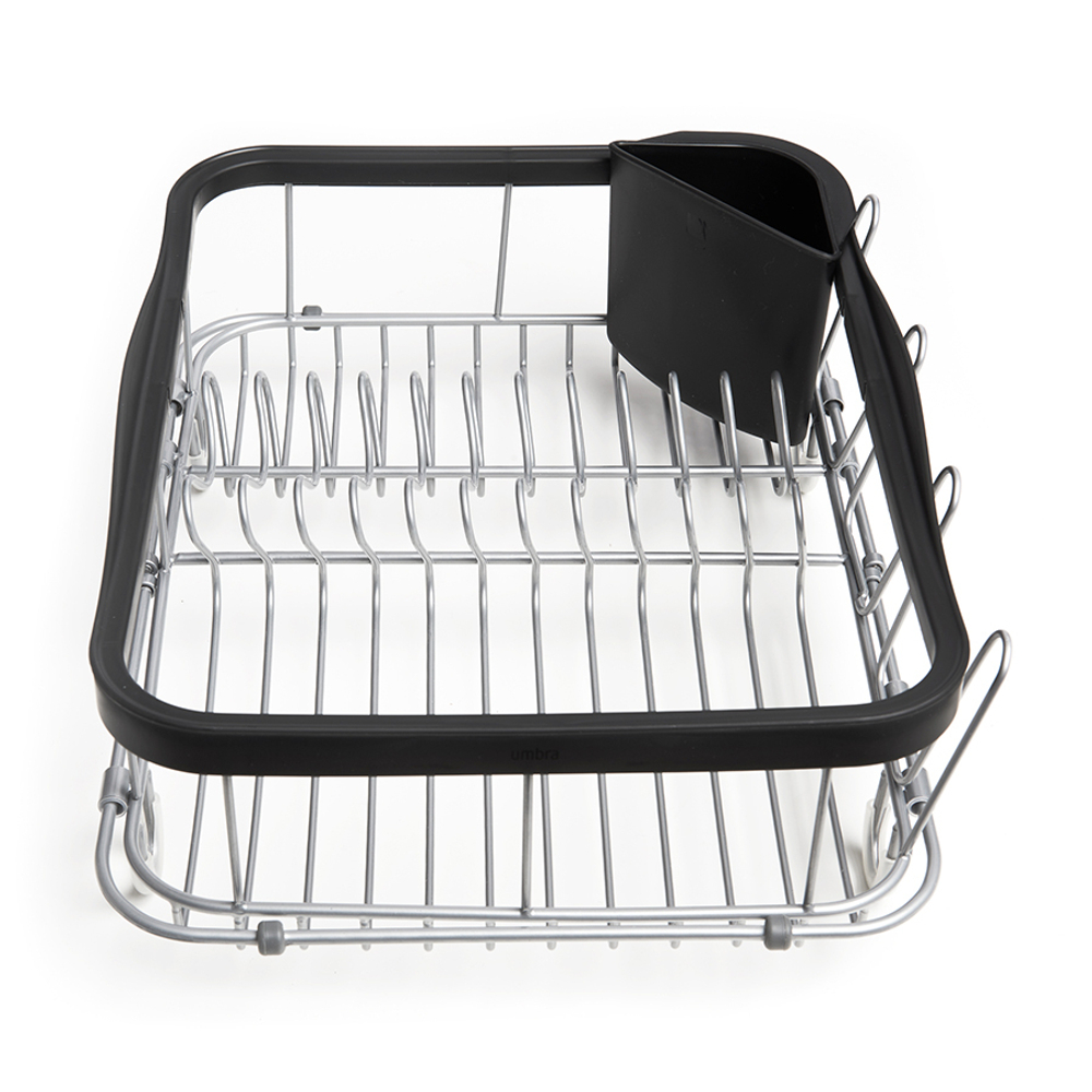 Сушилка для посуды sinkin, 28х14х47 см, черный, никель