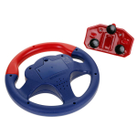 Руль музыкальный 16см, синий, коробка 1026-19