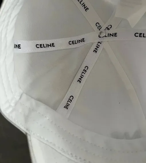 Бейсболка CELINE из хлопка, белый