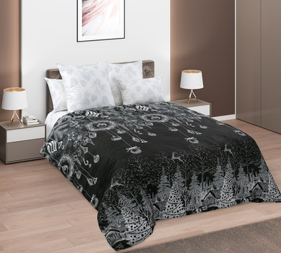 Постельное белье поплин 2 спальное Ночь перед Рождеством 1