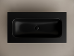 Раковина накладная мебельная CERAMICANOVA Grace прямоугольная 910x457x137 без отверстия под смеситель 910*457*137 цвет черный матовый CN7019MBwx