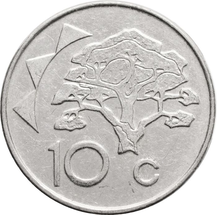 10 центов 1993-2012 Намибия