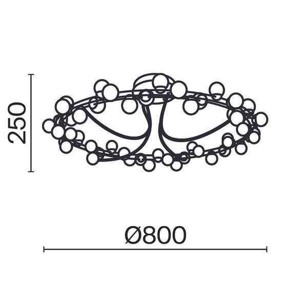 Потолочный светильник Maytoni MOD081CL-L48G3K