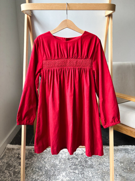 Новое вельветовое платье Petit Bateau, 128