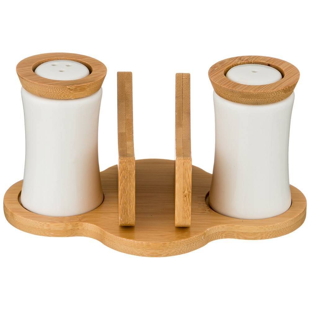 НАБОР ДЛЯ СПЕЦИЙ LEFARD "NATIVE" 2 ПР. НА ПОДСТАВКЕ С САЛФЕТНИЦЕЙ 18*11,5*9,5 СМ (КОР=24НАБ.)