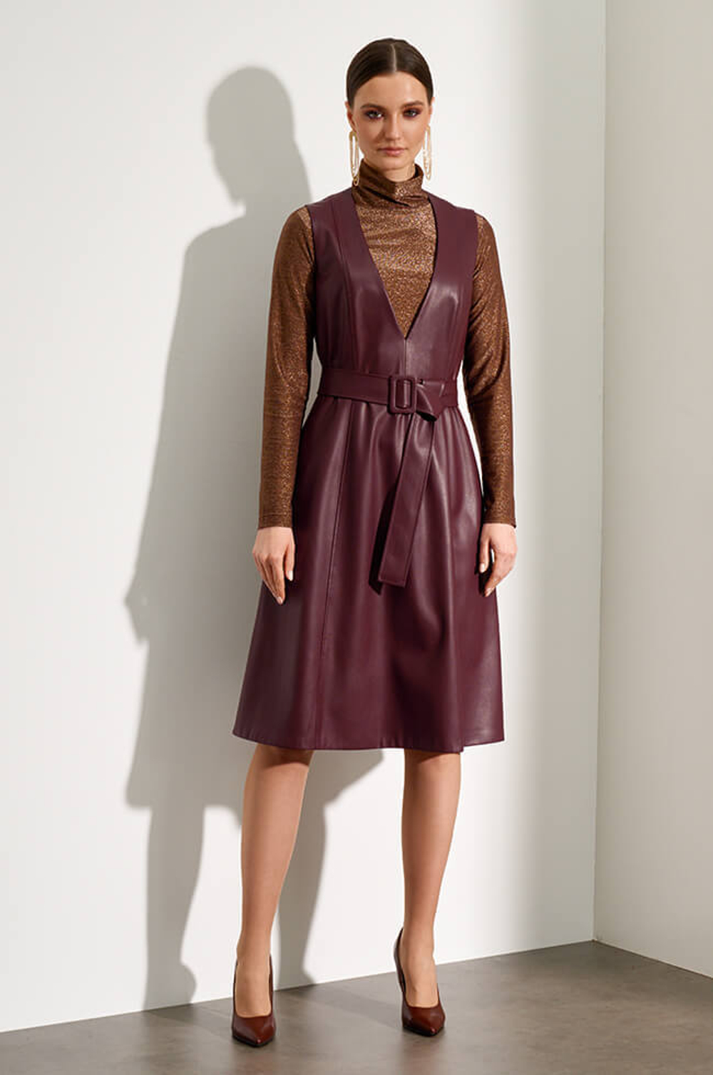 51412 Платье женское (бордо)