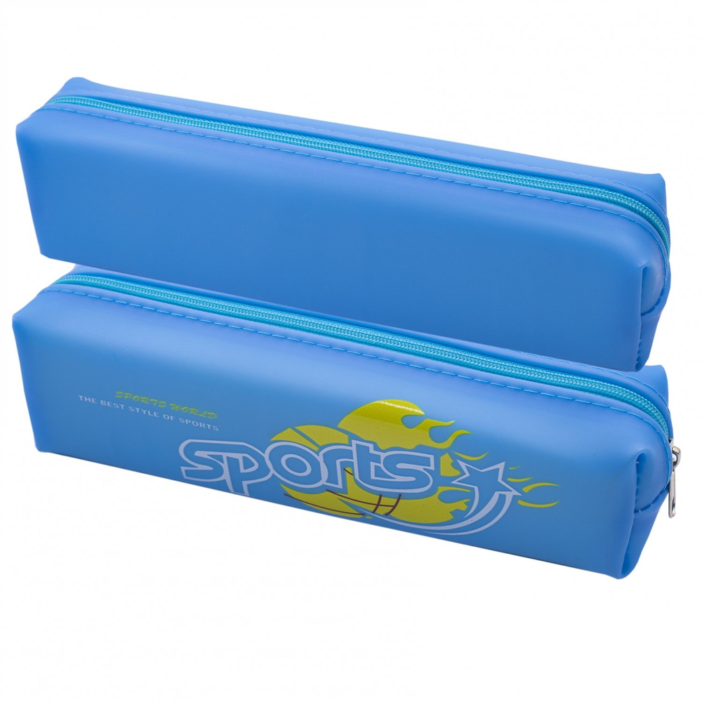 Пенал - косметичка Alingar, ПВХ, молния, 60 х 210 мм, "Sports world", ассорти