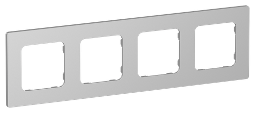 FLITE Рамка 4-местная РУ-4-К-ФлА алюминий IEK