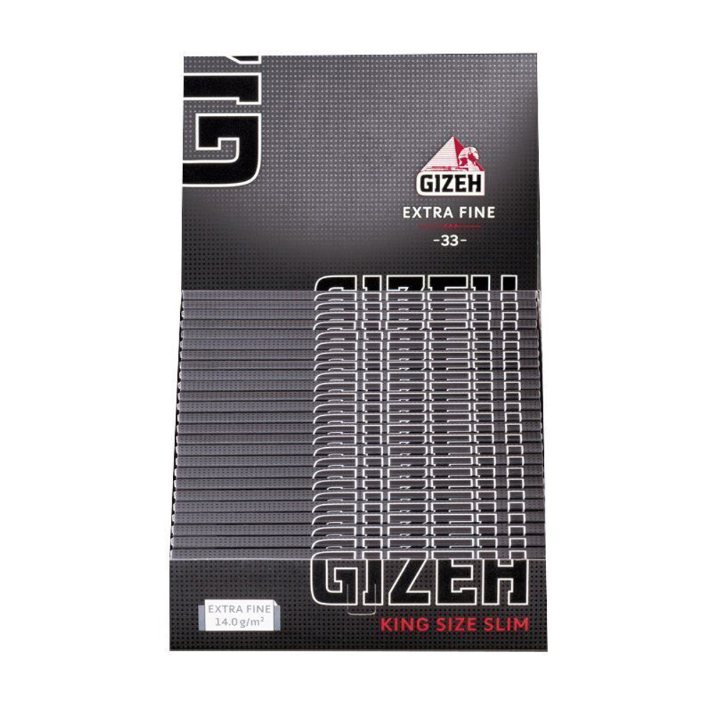 Бумага для сигарет блок "Gizeh" Black Extra Fine KS Slim Magnet 14г/м 34л*25шт