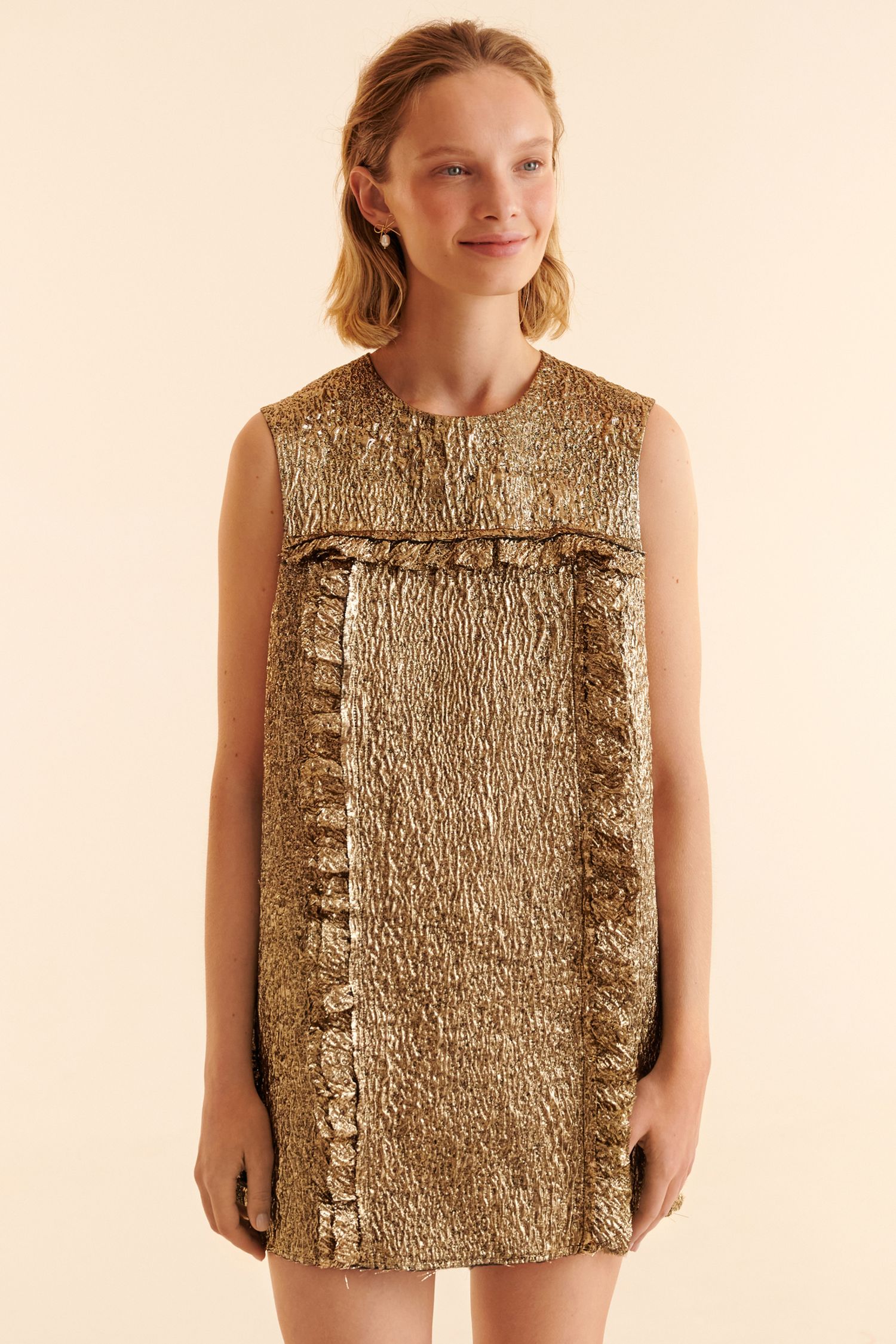 Платье-клоке (Принцесса на горошине), желтое золото