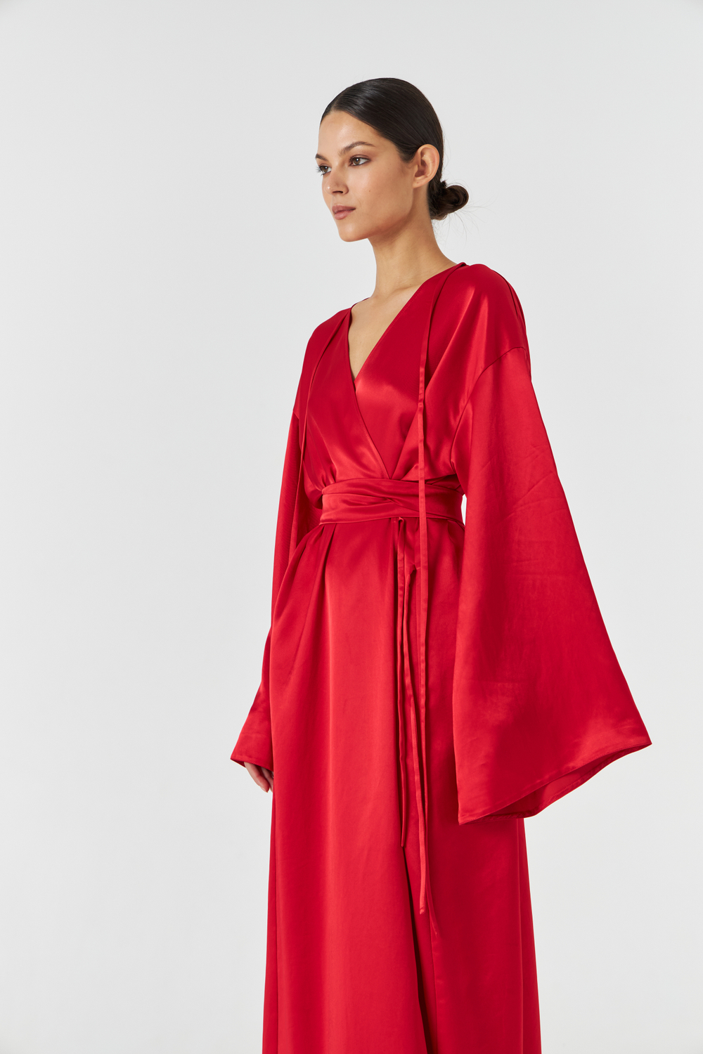 Платье свободное с поясом