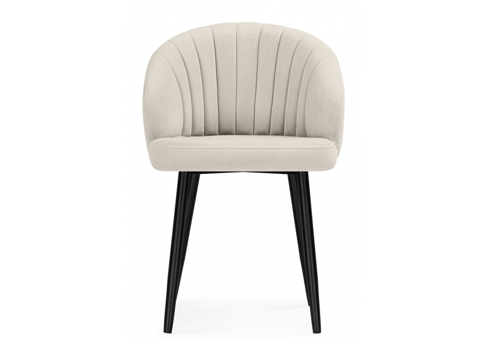 Стул на металлокаркасе Woodville Бэнбу marseille 2 данс, черный, ножки черные