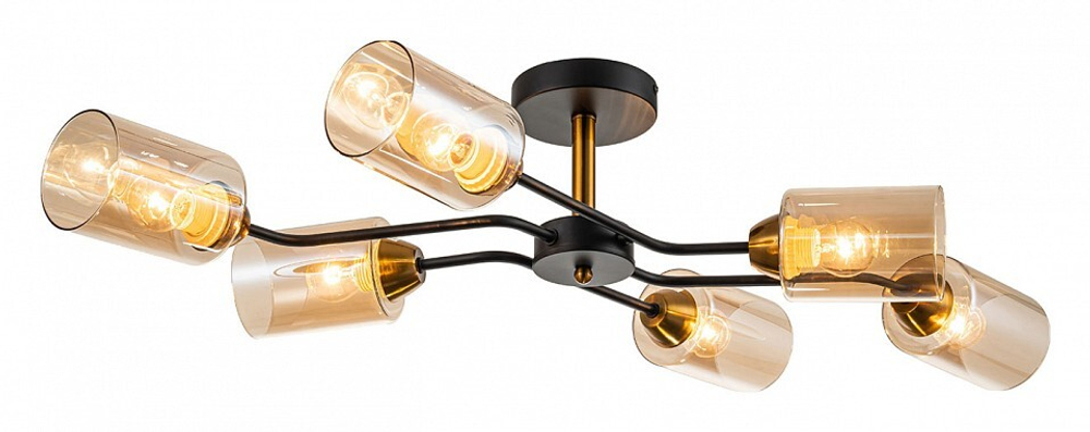 Люстра на штанге Escada Vertigo 1131/6P Black/Gold