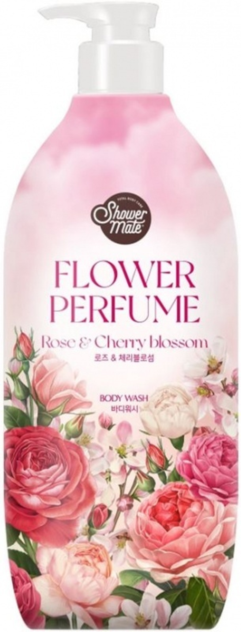 KeraSys Гель для душа Shower Mate Роза, 900 мл