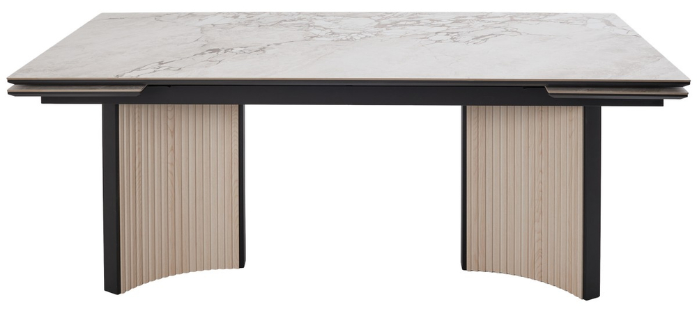 Стол СТРАДИВАРИ 200 GLASTONBURY SAVIA MATT, керамика / Дуб Галиано светлый М-City