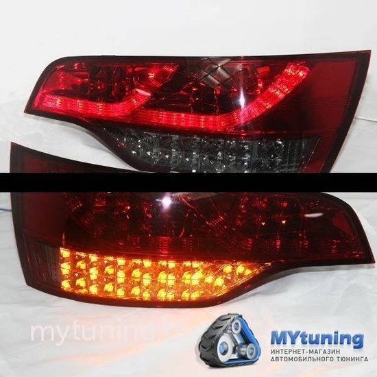 Задние фонари red smoke led для Audi Q7