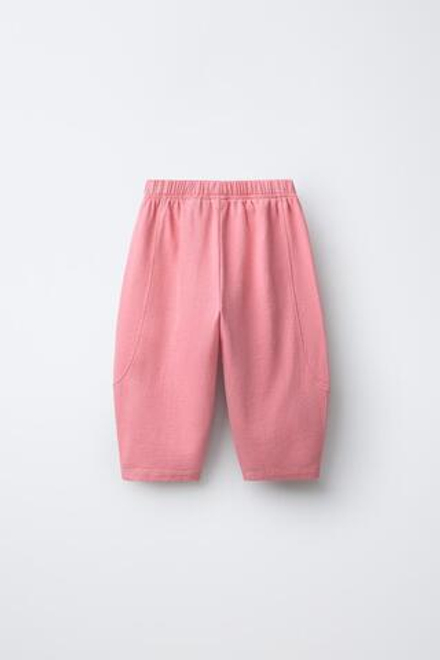 ZARA ОДНОТОННЫЕ БРЮКИ, ТЕМНО-РОЗОВЫЙ