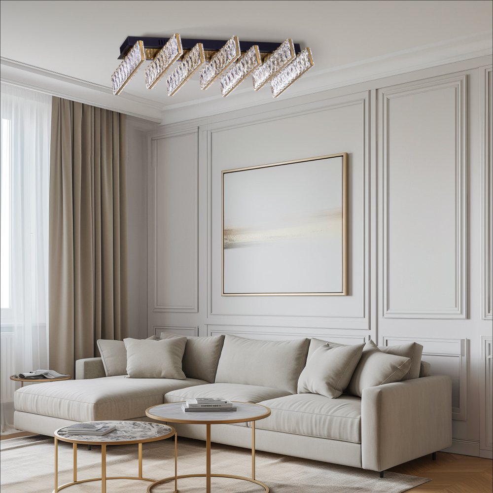 Citilux PALANT CL325272 LED Люстра хрустальная Чёрный+Бронза