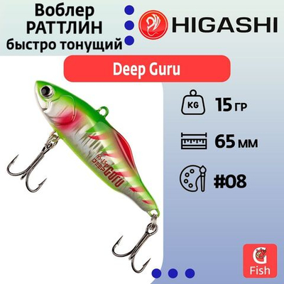 Воблер Раттлин Deep Guru 30гр. #08