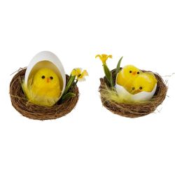 GAEM Набор из 2-х изделий декоративных "Гнездо пасхальное" (5,5*5), L11 W6 H6 см