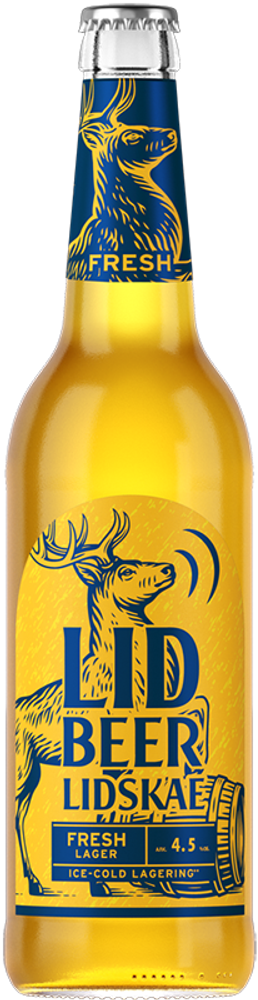 Пиво Лидское Лид Фреш Лагер / Lidskae Lid Fresh Lager 0.45 - стекло