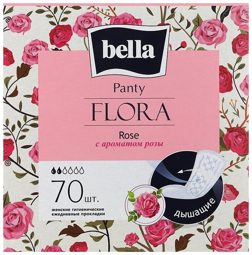 ЕЖЕДНЕВНЫЕ КЛАССИЧЕСКИЕ ПРОКЛАДКИ BL PNT FLORA ROSE 70шт 2954