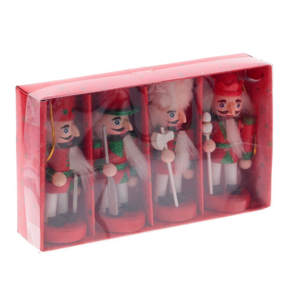 GAEM Набор из 4шт Украшение новогоднее "Щелкунчик", L17,5 W4 H10,5 см