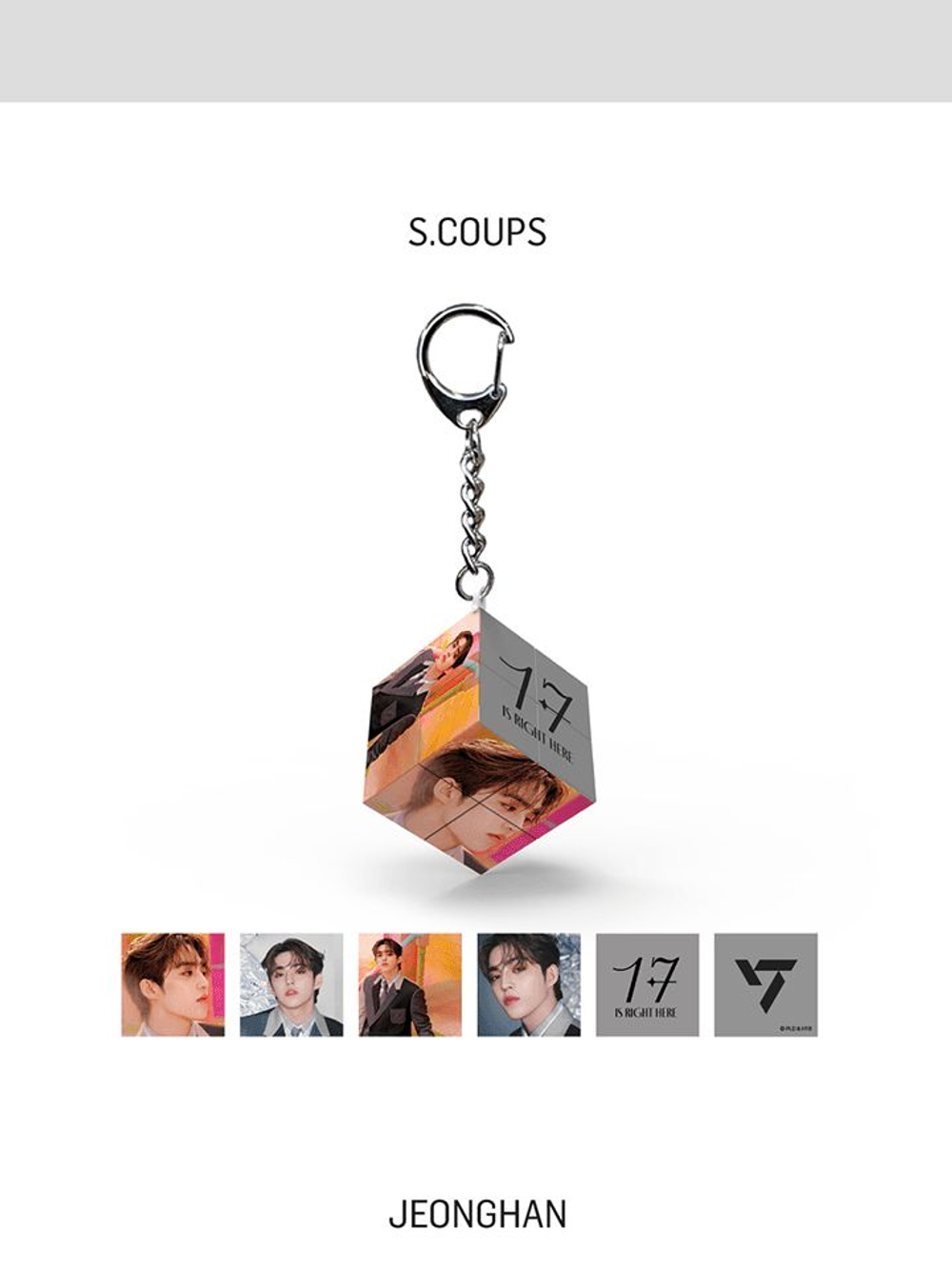 товары SEVENTEEN - 17 IS RIGHT HERE OFFICIAL MD MINI CUBE KEYRING SET
