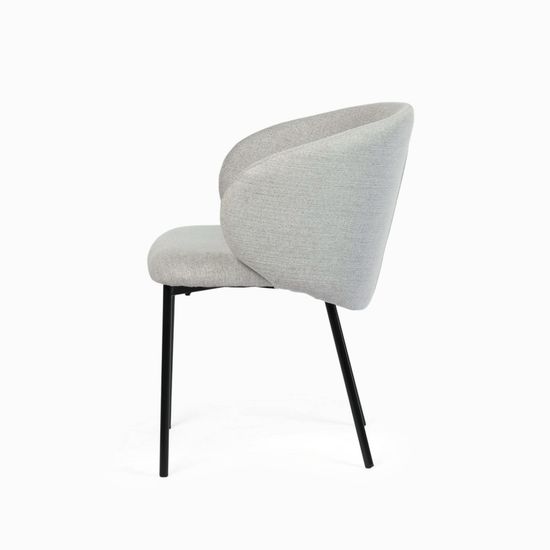 Стул Jhonas серая ткань, черные ножки