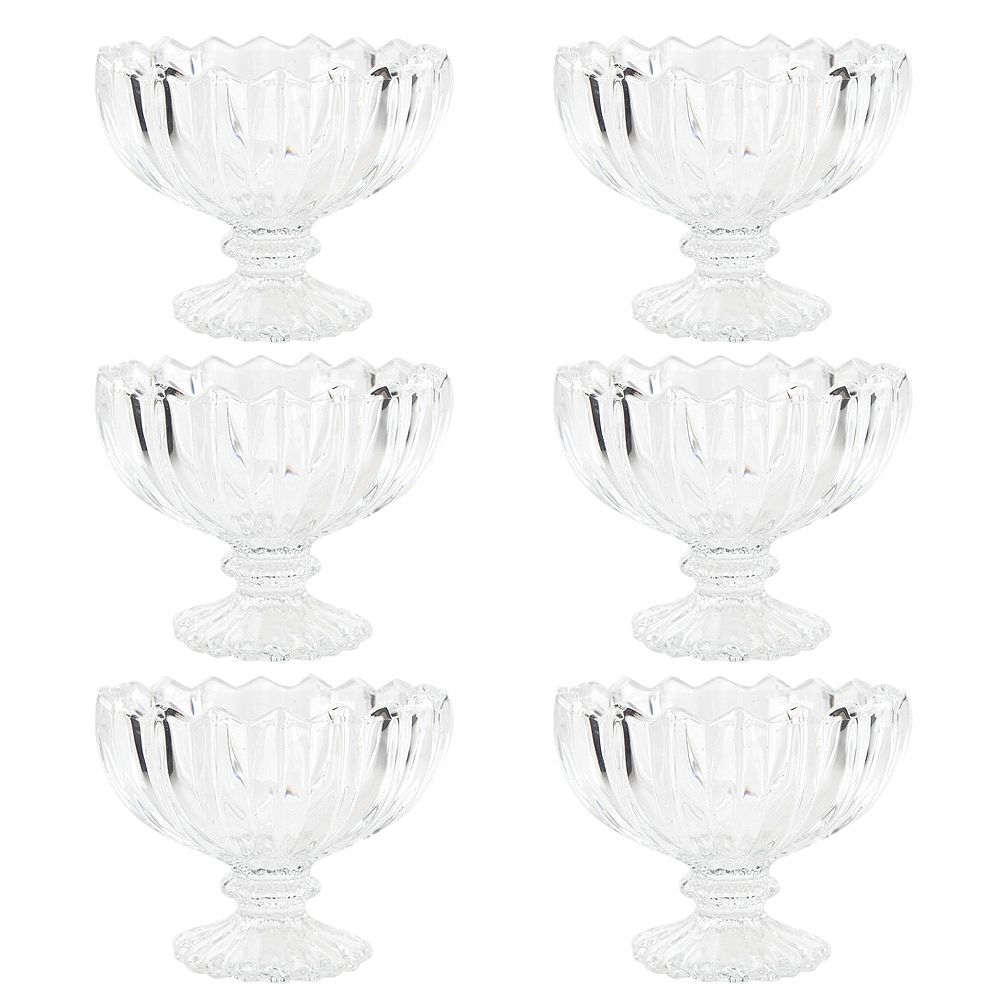 Набор креманок 6 шт 9,5*7,5см (стекло) (подарочная упаковка)