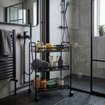 Тележка для ванной комнаты VAGN VIT, 26x44х63, черный