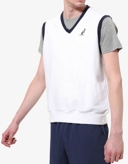 Теннисная жилетка Australian Elastic Fleece Gauzed Gilet - bianco