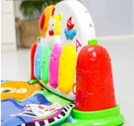 Развивающий музыкальный коврик «РазвивайКа», пианино, 5 игрушек, размер 94х62 см