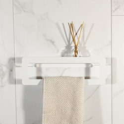 Держатель для полотенец MetaDec Qadrate 30см белый
