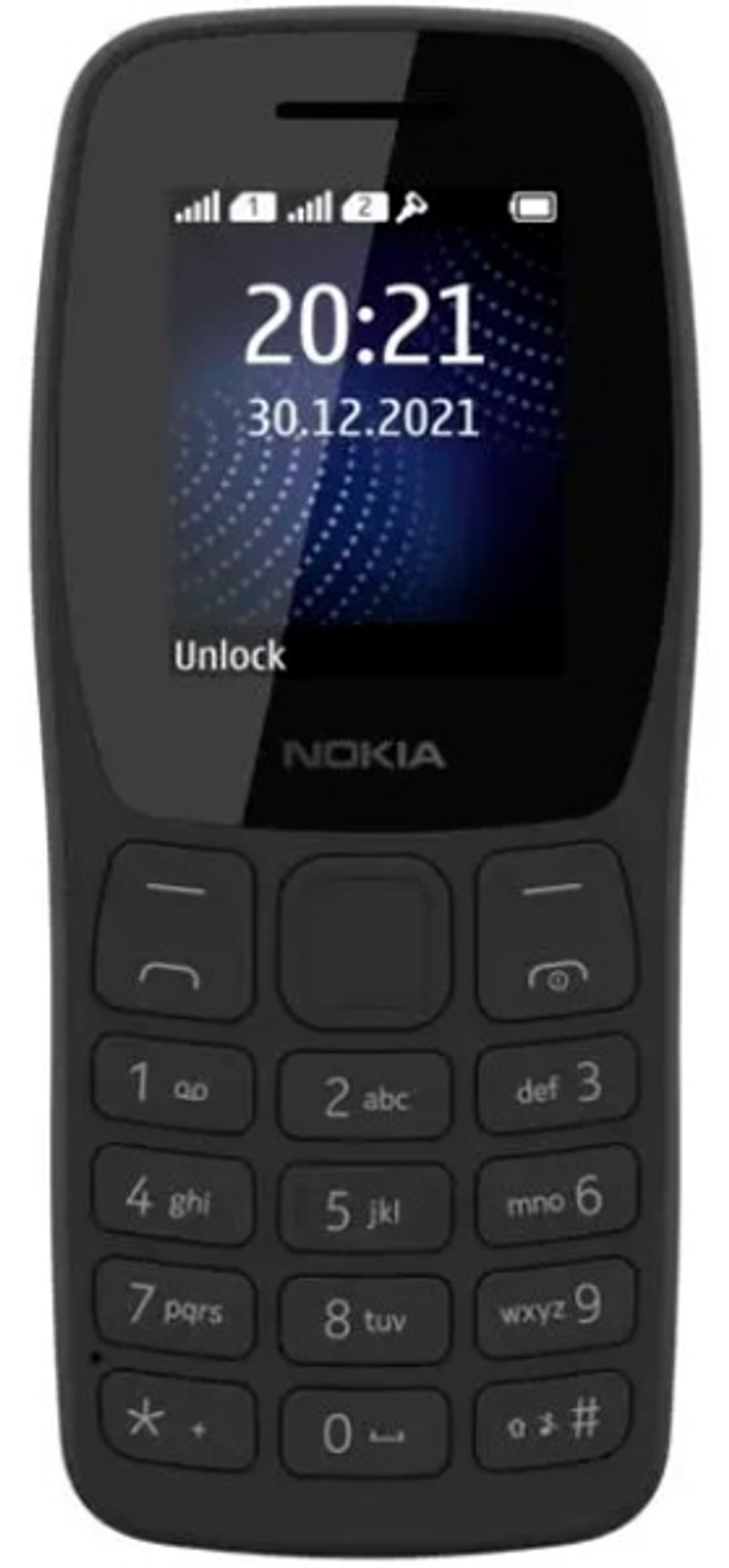 Мобильный телефон Nokia 105 TA-1459 DS черный