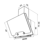 Кухонная вытяжка MAUNFELD Retro Quadr 60 черный фото 4