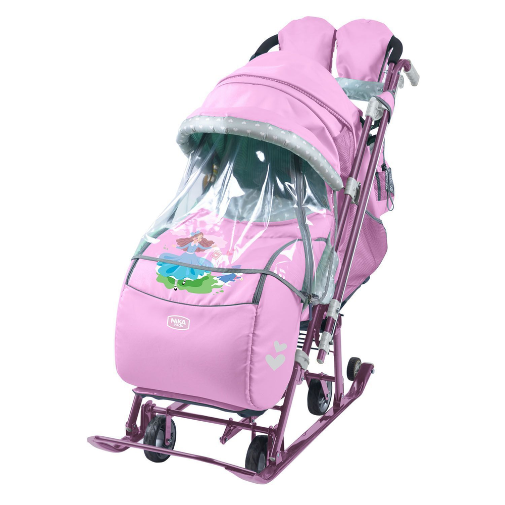 Санки-коляска НДТ5-2/4 Наши Детки 5-2 лилия