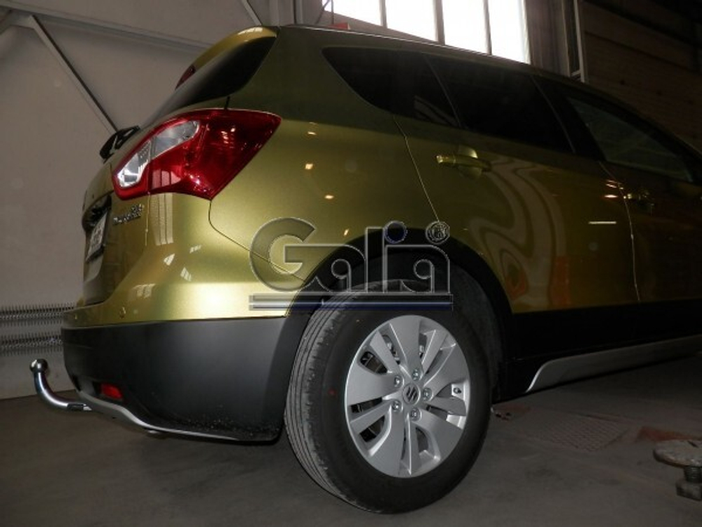 Фаркоп оцинкованный Galia S107C для Suzuki SX4 S-Cross 2013- 2WD/4WD(паспорт и сертификат в комплекте)(без электрики)