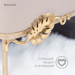 Банкетка Monstera Deliciosa (Монстера) Бежевая Айвори