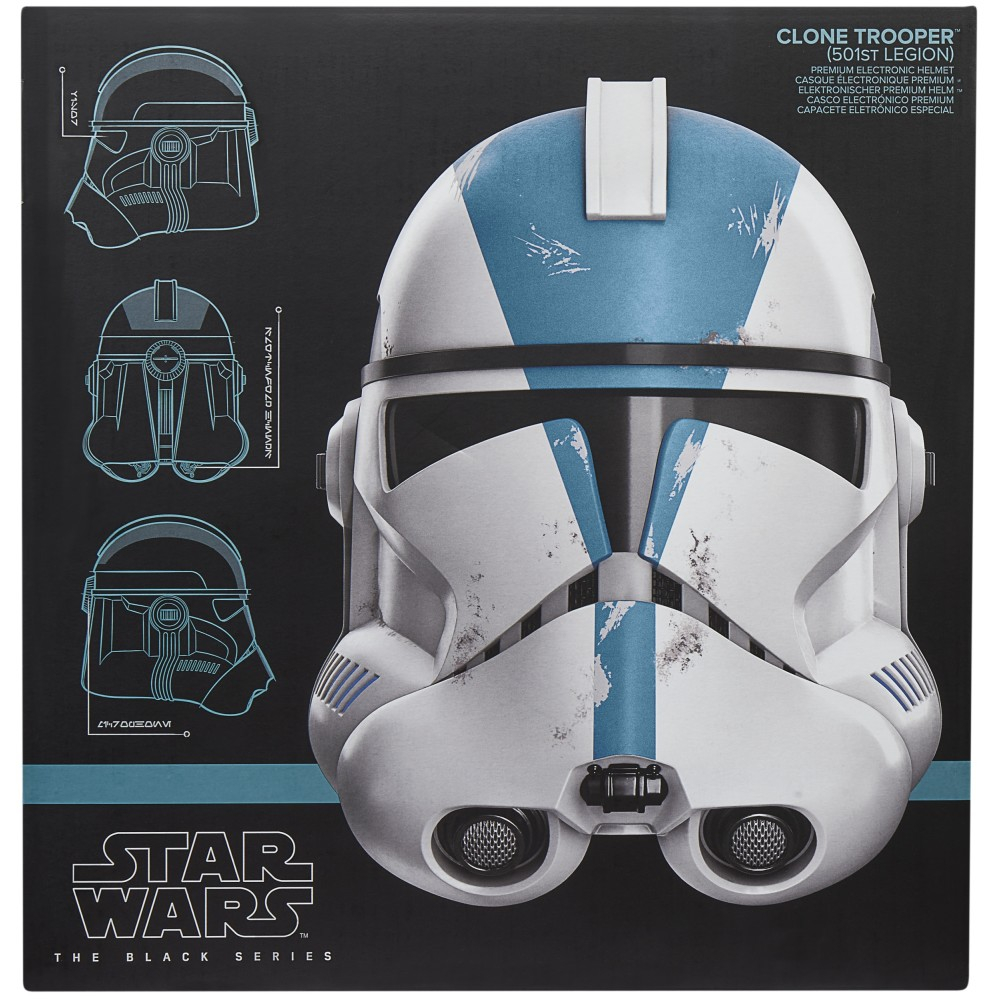 Электронный шлем Hasbro Star Wars The Black Series 1481 G0707 Клон-штурмовик 501-й легион G0707 — фото 7