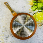 Сковорода «BAROLY» Terracotta 24см индукционная с антипригарным покрытием, бакелитовая ручка